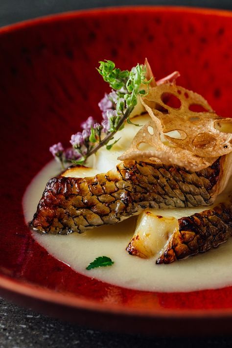 Chilean Sea Bass Recipe, Bass Recipes, Sea Bass Recipe, Bass Recipe, Sea Bass Recipes, Miso Sauce, Great British Chefs, White Miso, Cod Recipes