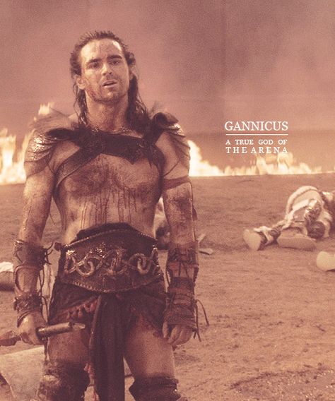 A true god of the arena//Gannicus Gannicus Spartacus, Spartan Costume, Rome Gladiator, Dustin Clare, Gods Of The Arena, Andy Whitfield, Spartacus Blood And Sand, Gladiator Arena, Roman Gladiators