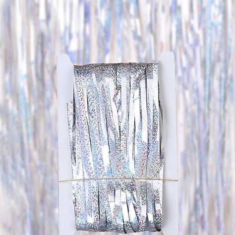 Glitter Curtains, Diy Tassel Garland, Party Wall Decorations, Foil Curtain, Party Streamers, Garland Diy, Fringe Backdrops, Curtain Backdrops, Tassel Curtains