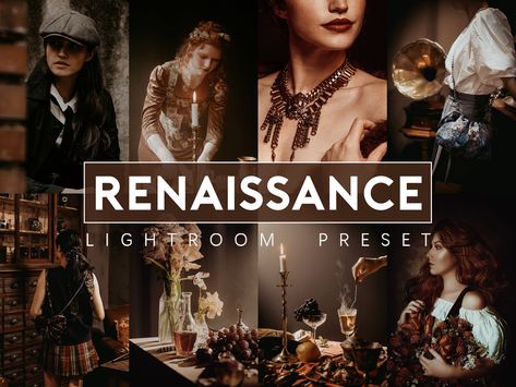 22 RENAISSANCE PRESET, Dark Academia lightroom mobile preset,Fantasy themed presets for professional & mobile photography Lightroom Dark Academia Presets, Lightroom Presets Bundle, Photography Product, Fantasy Theme, Photo Filters, Dark Academia Aesthetic, Vintage Film, Academia Aesthetic, Life Moments