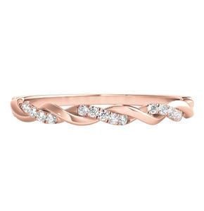 Women's Wedding Rings & Bands | Helzberg Diamonds | Metal: 10K Rose Gold, 14K Rose Gold, 18K Rose Gold Twisted Band Ring, Helzberg Diamonds, Twisted Band, Jewelry Rings Diamond, Halo Diamond Engagement Ring, Womens Engagement Rings, Wedding Rings For Women, Mens Wedding Bands, Round Brilliant Cut Diamond