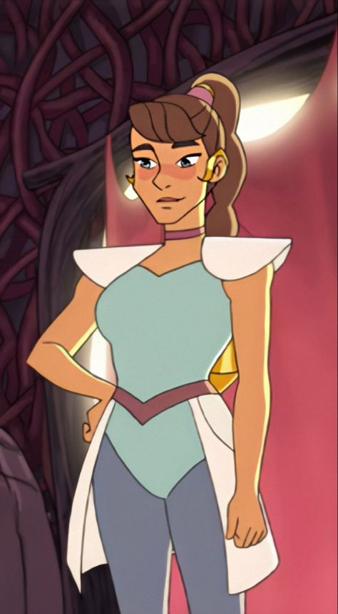 catradora she-ra catra adora mara She-ra Adora, Holographic Projection, She Ra Characters, Cartoon Superhero, Adora She Ra, She-ra Catra, Blue Leotard, List Of Characters, She Ra Princess