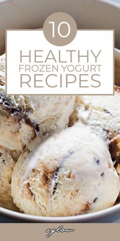 Frozen Yogurt Recipe Healthy, Portugal Recipes, Homemade Frozen Yogurt Recipes, Healthy Frozen Yogurt, Homemade Frozen Yogurt, Frozen Yogurt Recipes, Healthy Ice Cream Recipes, Iced Drinks Recipes, Gelato Recipe