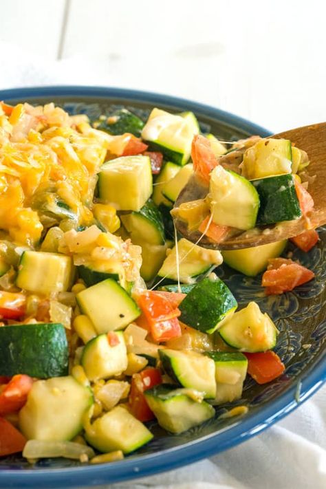 Calabacitas Con Queso Recipe, Mexican Veggies, Tomato Side Dish, Calabacitas Recipe, Mexican Side Dish, Tomato Side Dishes, Chayote Recipes, Mexican Zucchini, Mexican Side