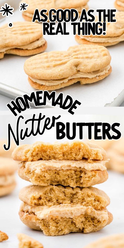 Homemade Nutter Butters Assorted Cookies, Xmas Cookie, Soft Peanut Butter Cookies, Oatmeal Raisin Cookies Chewy, Cookie Recipes Chewy, Cookie Balls, Gooey Chocolate Chip Cookies, Classic Peanut Butter Cookies, Nutter Butter Cookies