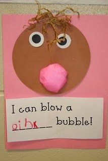 Pink day - Can you blow a bubble?  Super cute idea to go with pink, art, and graphing!!! Bubble Gum Craft, Preschool Color Theme, Kindergarten Colors, Color Day, Color Unit, Kindergarten Language Arts, Preschool Colors, Pink Crafts, Pink Day