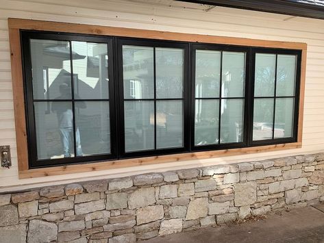 New Window Turn Arcadia Garage Into Guest Space | Pella of Oklahoma Garage Door Into Windows, Garage Turned Into Living Space, Montana Decor, Garage Windows, Door Projects, Pella Windows, Air B And B, Casement Windows, Window Door