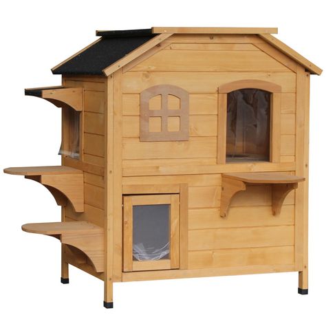 Outside Cat Enclosure, Outside Cat House, Outdoor Cat Shelter, Feral Cat Shelter, Feral Cat House, Wooden Cat House, Niche Chat, Outdoor Cat Enclosure, Outdoor Cat House