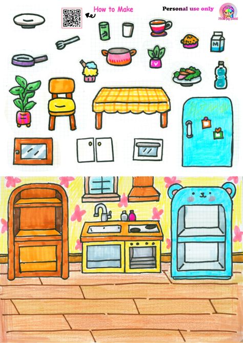 Toca Boca Paper Doll House, Paper Doll House Printable, Toca Boca Paper Doll, Toca Boca Kitchen, Wednesday Enid, Icona Ios, Candy Images, House Printable, Free Printable Paper Dolls