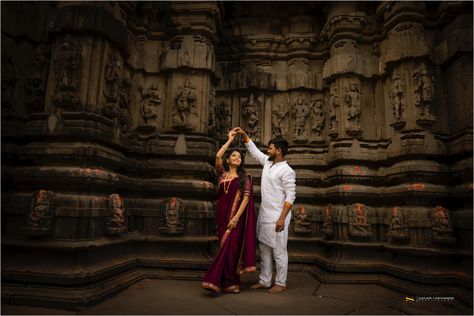 #coupleshoot #couplegoals #love #preweddingshoot #sagarlokhandephotography #wedding #maharashtrianprewedding #preweddingcoupleshoot #coupleshoot #couplephotoshoot #outdoorcoupleshoot #couplephotography #photoshoot Pre Wedding Photoshoot Theme, Temple Wedding Photos, Temple Wedding Photography, Pre Wedding Photoshoot Props, Pre Wedding Photoshoot Outfit, Wedding Photoshoot Props, Pre Wedding Shoot Ideas, Indian Wedding Couple Photography, Pre Wedding Photoshoot Outdoor