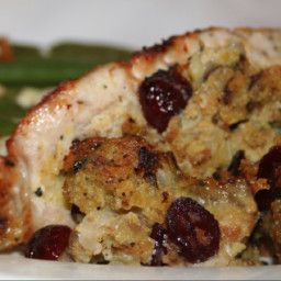 Fruit Stuffed Pork Loin Stuffing Apple, Fruit Stuffing, Apple Pork Loin, Holiday Dinner Menu, Stuffed Pork Loin, Pork Loin Recipe, Apple Pork Tenderloin, Stuffed Pork Chops, Pork Chops And Potatoes