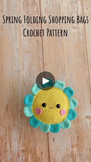 Sunflower Crochet Bag, Crochet Shopping Bag, Flower Folding, Shopping Bag Pattern, Folding Shopping Bags, Sunflower Crochet, Daisy Bags, Crochet Market Bag, Crochet Daisy