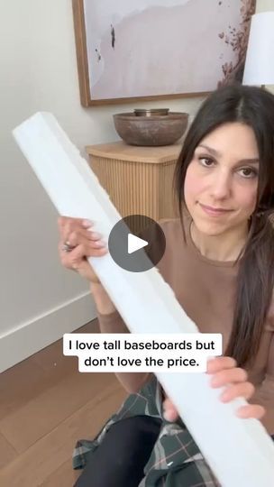 1.2M views · 9K reactions | How I DIY my tall baseboards.  I have been doing this for years - and they hold up great! Not recommended for bathrooms or areas that get a lot of moisture.  🙌 That is with 5 kids, two #fyp #fyppage #usa #mexico #australia #uk #canada #foryou #foryoupagereels | Abby Roadhome | Trinix · Tainted Love Diy Baseboards, Tall Baseboards, Tainted Love, Baseboard Trim, Dyi Projects, Design Hack, Diy Home Repair, 5 Kids, Updating House