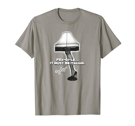 The Holiday Movie, Leg Lamp, Christmas Story, Holiday Movie, Heather Blue, A Christmas Story, Holiday Party, Branded T Shirts, The Holiday