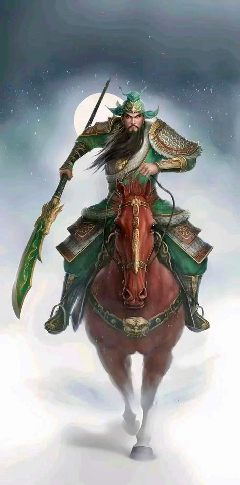 Wuxia Art, Chinese God, Guan Yu, Three Kingdoms, Lottery Games, Dynasty Warriors, Pretty Art, Anime, Art