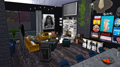 Male Clutter Sims 4, Sims 4 Cc Cabin, Sims 4 Male Apartment, Male Apartment, Trap House Sims 4 Cc, Sims 4 Houses Cc Download, Sierra The Simmer Builds, Cas Room Background Sims 4, Sims 4 Cabin