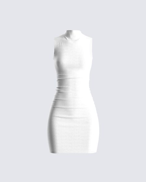 White Corset Dress, Future Of Fashion, Little White Dress, Welcome To The Future, Ribbed Mini Dress, No Waste, Lauren White, Little White Dresses, To The Future