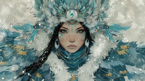 Pana Inuit Goddess: The Spiritual Guide in Inuit Mythology - Old World Gods Inuit Fantasy Art, Inuit Aesthetic, Inuit Mythology, Inuit People, World Mythology, Spiritual Guide, Inuit Art, The Afterlife, Spiritual Beliefs