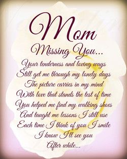 Missing my mom in heaven Poems Mom In Heaven Poem, Memorial Quotes For Mom, Missing Mom Quotes, Mom In Heaven Quotes, Miss You Mom Quotes, Wishes For Mother, Birthday Wishes For Mother, Heaven Poems, Mother In Heaven