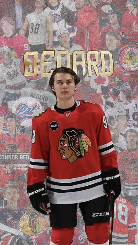 Pookie bear #connorbedard #hockey #hockeyplayer #nhl #wallpaper #nhlplayer #red #fyp #taylorswift Chicago Blackhawks Wallpapers, Chicago Blackhawks Wallpaper, Hockey Wallpaper, Nhl Wallpaper, Hockey Baby, Ice Hockey Players, Nhl Players, Chicago Blackhawks, Hockey Players