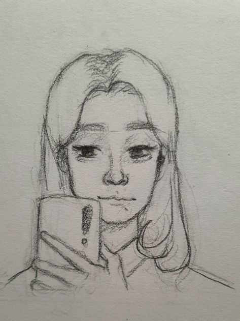 Mirror Selfie Art Drawing, Mirror Selfie Drawing, Selfie Sketch, Selfie Drawing, Mirror Drawing, Spiegel Selfie, Mirror Drawings, Full Body Mirror, A Mirror