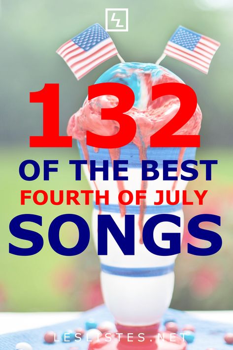 Fourth of July is a time to celebrate the United States. One of the best ways to do it is through music. Check out the top 132 Fourth of July songs. #fourthofjuly #4thofjuly #music #songs Fourth Of July Playlist, Fourth Of July Movies, 4th Of July Playlist, Fourth Of July Songs, 4th Of July Music, 4th Of July Songs, July Workout, Patriotic Songs, 4th Of July Games