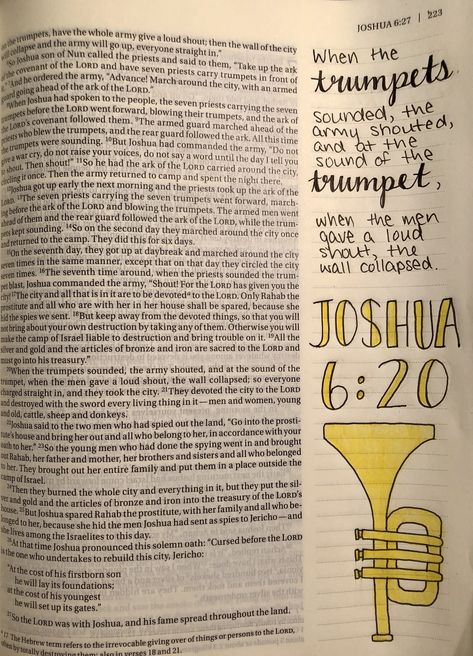 The Book Of Joshua Bible, Joshua Bible Verses, Joshua Bible Journaling, Old Testament Bible Journaling, Joshua Bible, Worshipping God, Bible Drawings, Teen Bible Study, Bible Doodles