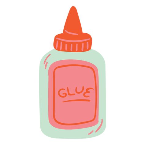 Semi flat glue bottle  PNG Design Glue Bottle Drawing, Glue Illustration, Glue Drawing, Bottle Png, Bottle Illustration, Clear Phone Case Design, Posters Ideas, Bottle Drawing, Dorm Posters