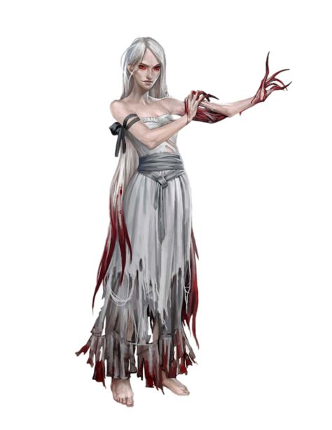 Blood Hag attaching Skin - Pathfinder 2E PFRPG PFSRD DND D&D 3.5 4E 5E 5th ed d20 fantasy Blood Mage, Pathfinder 2e, Fantasy Witch, Creature Artwork, Dnd Monsters, Cool Monsters, Fantasy Collection, Dungeons And Dragons Characters, Fantasy Monster