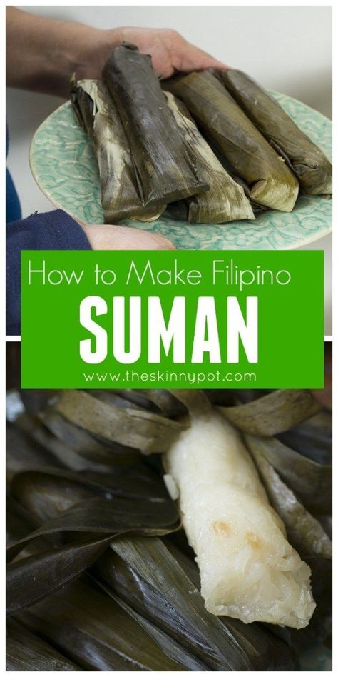 Suman Recipe, Filipino Dessert Recipes, Philippine Cuisine, Filipino Snacks, Pinoy Dessert, Philippines Recipes, Filipino Food Dessert, Philippines Food, Filipino Desserts