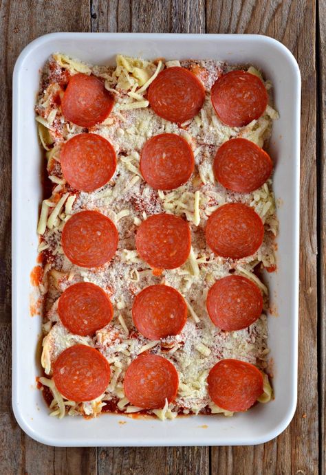 Cheesy Baked Tortellini with Pepperoni | mountainmamacooks.com Baked Cheese Tortellini, Pepperoni Pasta Bake, Cheesy Baked Tortellini, Baked Tortellini Casserole, Pepperoni Pizza Casserole, Cheese Tortellini Recipes, Pepperoni Pasta, Baked Tortellini, Pepperoni Recipes