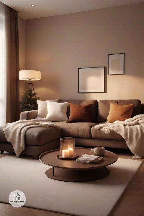 Winter is here, and it’s time to transform your living room into a haven of warmth! Start with rich, warm colors on your walls and layer in soft textiles like plush throws and fluffy pillows. Don’t forget to add ambient lighting to set the mood. Get ready to snuggle up in your perfect winter retreat! Cozy living room decor awaits you.#CozyHome #WinterVibes #HomeDecor #LivingRoomGoals #WarmAndInviting Living Room Soft Colors, Warm Living Room Paint Colors, Cosy Living Room Ideas Warm, Warm Colors For Living Room, Warm And Cozy Living Room Designs, Pool Table Room Decor, Warm Living Room Ideas, Warm Neutral Living Room, Living Room Cosy