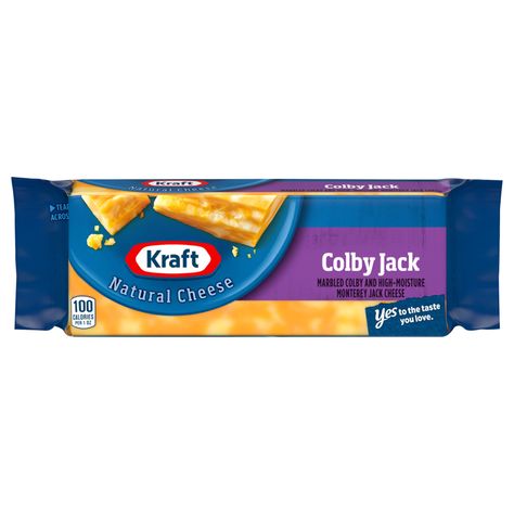 Chunk Cheese - Kraft Natural Cheese Cheese Block, Kraft Cheese, Block Of Cheese, Natural Cheese, Colby Jack, Cheese Making, Colby Jack Cheese, Dry Ice, Monterey Jack Cheese