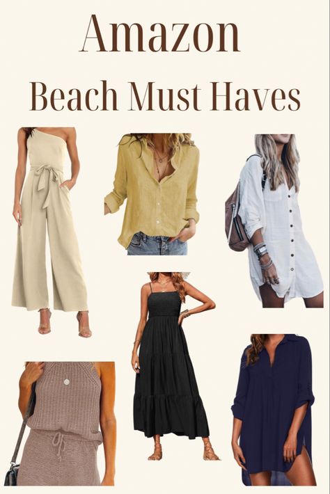 Resort Wear For Women Amazon, Amazon Resort Wear 2024, Amazon Beach Must Haves, Amazon Beach Vacation Outfits, Beach Must Haves, Beach Aesthetic Outfits, Resort Chic, Beach Vacation Outfits, Resort Wear For Women