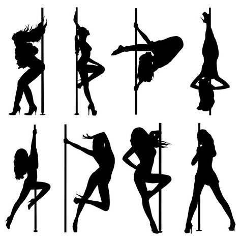 Dancing Silhouette, Dancing Drawing, Dancing Poses, Pole Dancers, Dance Silhouette, Pole Art, Pole Dancing Fitness, Dance Women, Silhouette Tattoos