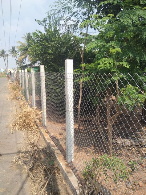 This fencing done by Subi fencing contractor chennai Chain Link Fencing, Barbed Wire Fencing, Compound Wall, Fencing Material, My Property, Types Of Fences, Wire Fence, Chain Link Fence, Barbed Wire