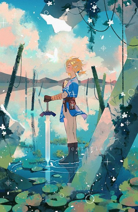 River Flow In You, Link Zelda, Zelda Art, Legend Of Zelda Breath, Zelda Breath, Twilight Princess, Breath Of The Wild, The Legend Of Zelda, Legend Of Zelda