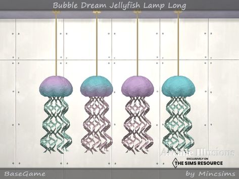 Sims 4 Ceiling, Sims Memes, Ocean Outfits, Sims Baby, Jellyfish Lamp, Sims 4 Cas Mods, Sims 4 Cc Folder, Sims 4 Cc Furniture, Ceiling Lamps