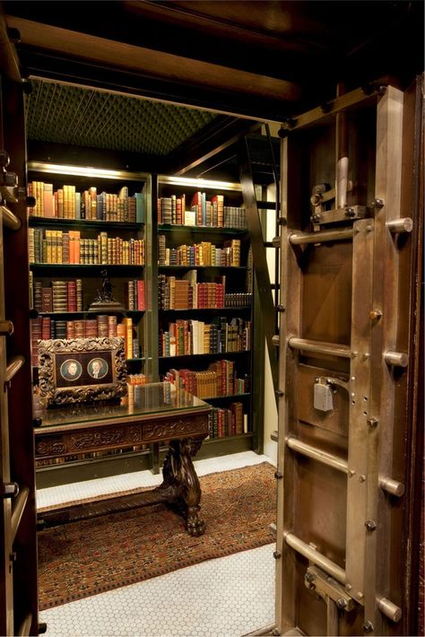 Book vault. Dusty Books, Private Library, Dream Library, Beautiful Library, Morgan Library, Personal Library, The Morgan, Home Libraries, Home Library