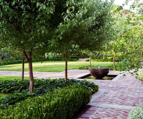 This vast Sydney garden is an inviting and functional family retreat, with timeless lines and abundant warmth. Peter Fudge, Formal Garden Design, Herb Garden Design, Farmhouse Landscaping, Australian Garden, Landscape Designer, Formal Garden, Modern Garden Design, Big Garden