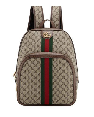 N5TV4 Gucci Men's GG Supreme Medium Canvas Backpack Gucci Canvas Bag, Most Expensive Handbags, Clear Backpacks, Designer Things, Gold Bags, Canvas Backpacks, Gucci Style, Gucci Purses, Mini Backpacks