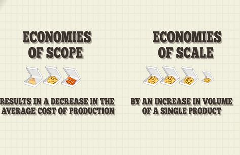 Learn about economies of scope and economies of scale, the differences between them, and how they offer cost advantages to companies. Economics Degree, Types Of Economic Systems, Externalities Economics, Theory Of Demand Economics, Cost Of Production, Economies Of Scale, Economics, Personal Development, Finance