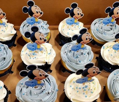 Blue Mickey Mouse Birthday, Mickey Mouse Baby Shower Cake, Baby Mickey Mouse Baby Shower Ideas, Mickey Baby Shower Ideas, Baby Shower Mickey Bebe, Baby Mickey Baby Shower Ideas, Mickey Mouse Baby Shower Ideas For Boys, Disney Baby Shower Ideas For Boys, Mickey Mouse Baby Shower Ideas