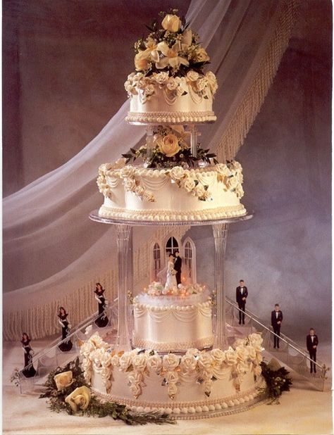 Wedding Cake Staircase Wedding Cake, Blush Wedding Cake, Fountain Wedding Cakes, Bridal Cakes, Blush Wedding Cakes, Fancy Wedding Cakes, Extravagant Wedding Cakes, Ivory Wedding Cake, Wedding Cake Fresh Flowers