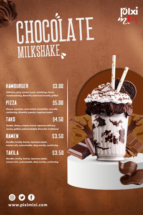 Restaurant menu designs, Restaurant menu design ideas Milkshake Menu Design, Milkshake Restaurant, Restaurant Menu Card Design, Restaurant Menu Design Ideas, Menu Design Ideas, Traditional Ramen, Restaurant Menu Card, Menu Card Design, Menu Designs