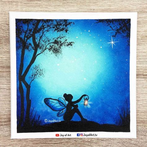 Magical night acrylic painting on canvas by Joy of Art #452 Tutorial is now on You Tube: Joy of Art Night Acrylic Painting, Oil Pastel Drawings Easy, Poster Color, Magical Night, Oil Pastel Paintings, Pastel Paintings, Black Art Painting, Oil Pastel Drawings, Acrylic Painting On Canvas