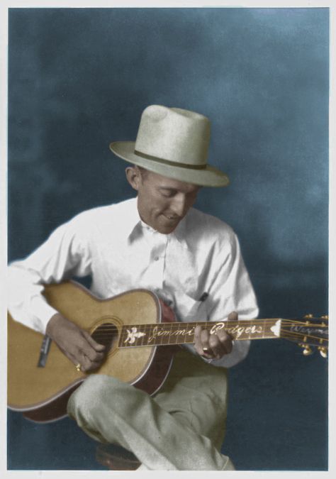 Jimmie Rodgers by Hank [©2015] Classic Singers, Jimmie Rodgers, Old Country Music, Country Music Hall Of Fame, Americana Music, Outlaw Country, Bluegrass Music, Country Music Stars, Country Stars