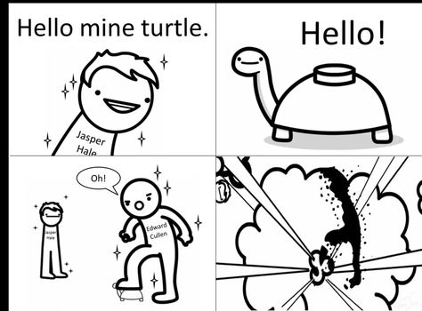 asdf mine turtle Mine Turtle, Asdf Movie, Edward Cullen, D F, Comics, Memes, Quick Saves