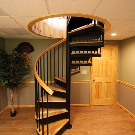 Circle Stairs, Spiral Staircase Outdoor, Spiral Staircase Kits, Circular Staircase, Round Stairs, Spiral Stairs Design, Staircase Kits, Lakehouse Ideas, Small Staircase