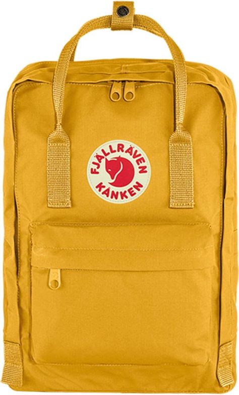 Amazon.com: Fjällräven 13" Kanken Laptop Ochre One Size : Electronics Mochila Fjallraven Kanken, Kanken Classic, Fragrance Storage, Fjällräven Kånken, Kanken Mini, Sustainable Accessories, Laptop Rucksack, Classic Backpack, Shoulder Tote Bag